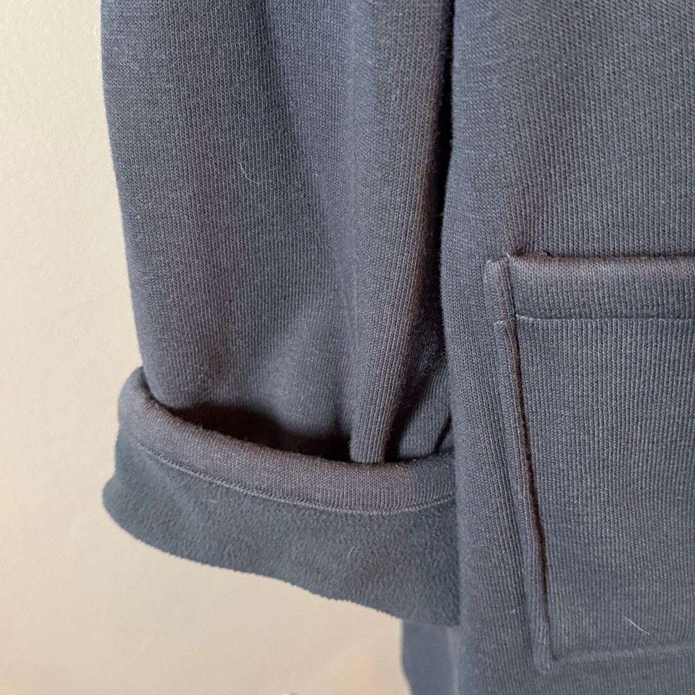 Jockey Women’s Dark Gray Fleece Lined Wrap Open Front Jacket Sz XL - Picture 4 of 8